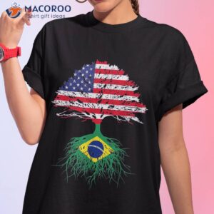 Brazil Brasil Roots American Grown Shirt For Kids