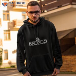 bronco gris logo shirt hoodie 2