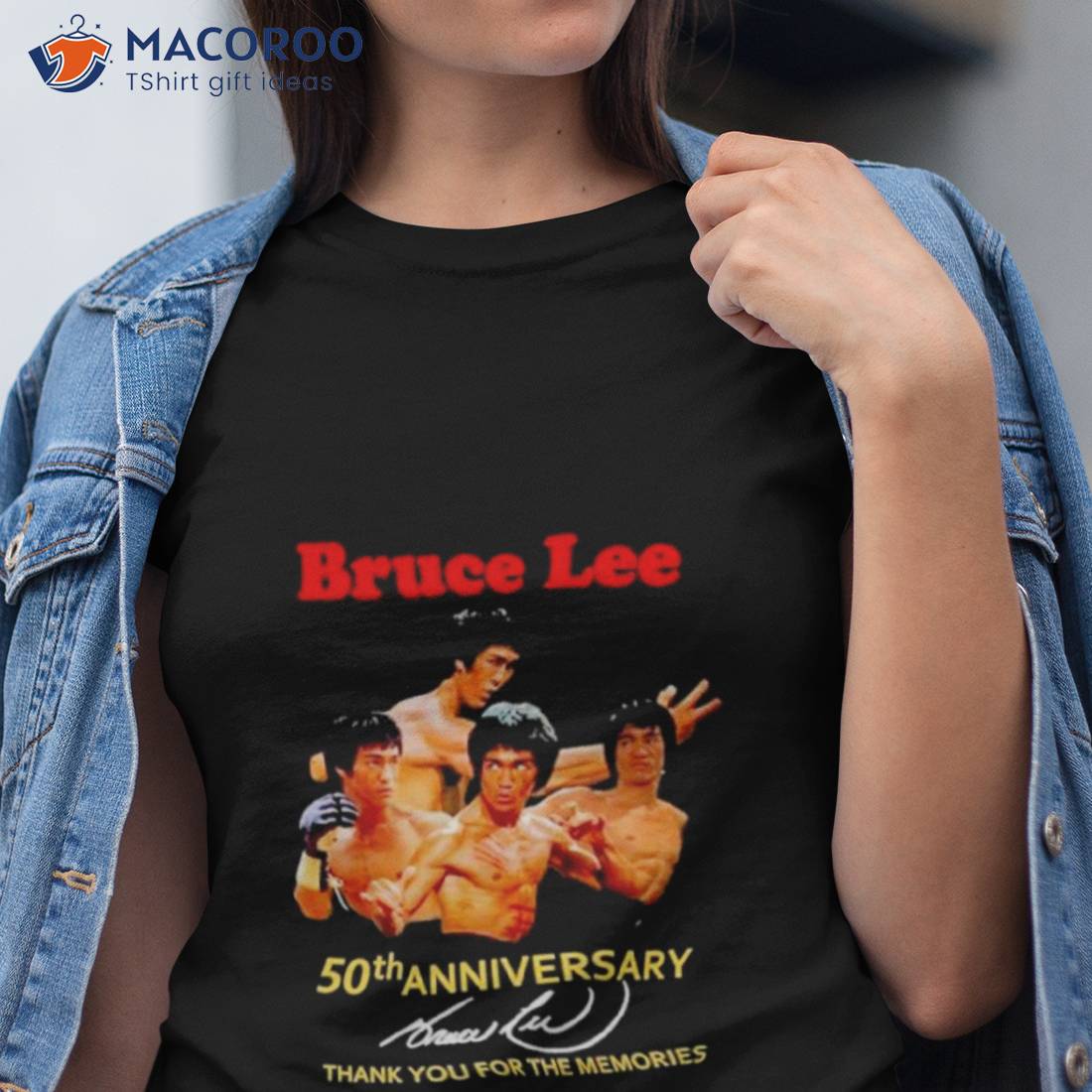 Bruce Lee 50th Anniversary Thank You For The Memories Shirt Bruce Lee 50th Anniversary Thank You For The Memories Shirt