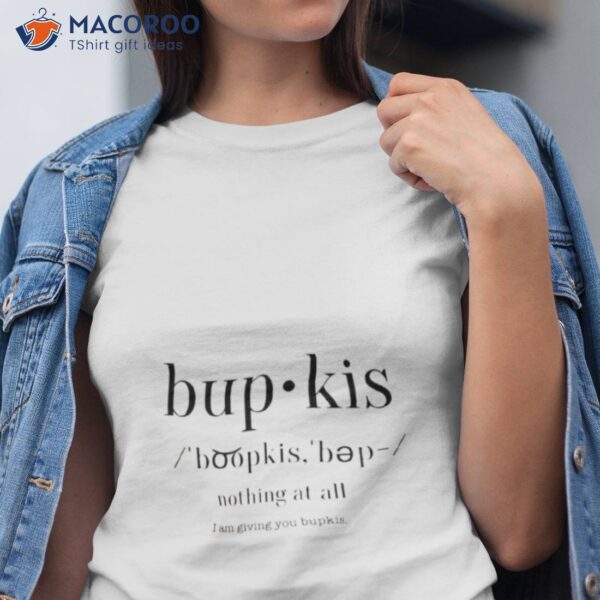 Bupkis Yiddish Judaica Judaisim Shirt