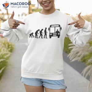 bus driver monkey evolution line shirt sweatshirt