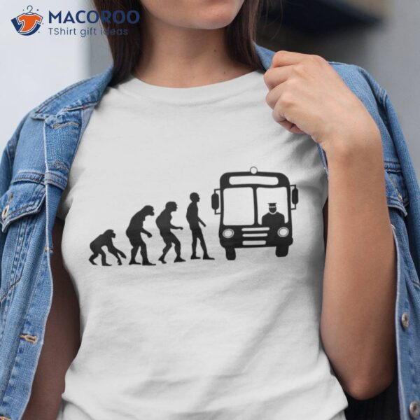 Bus Driver Monkey Evolution Line Shirt