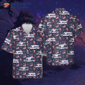 California Royal Ambulance, Fourth Of July Hawaiian Shirt