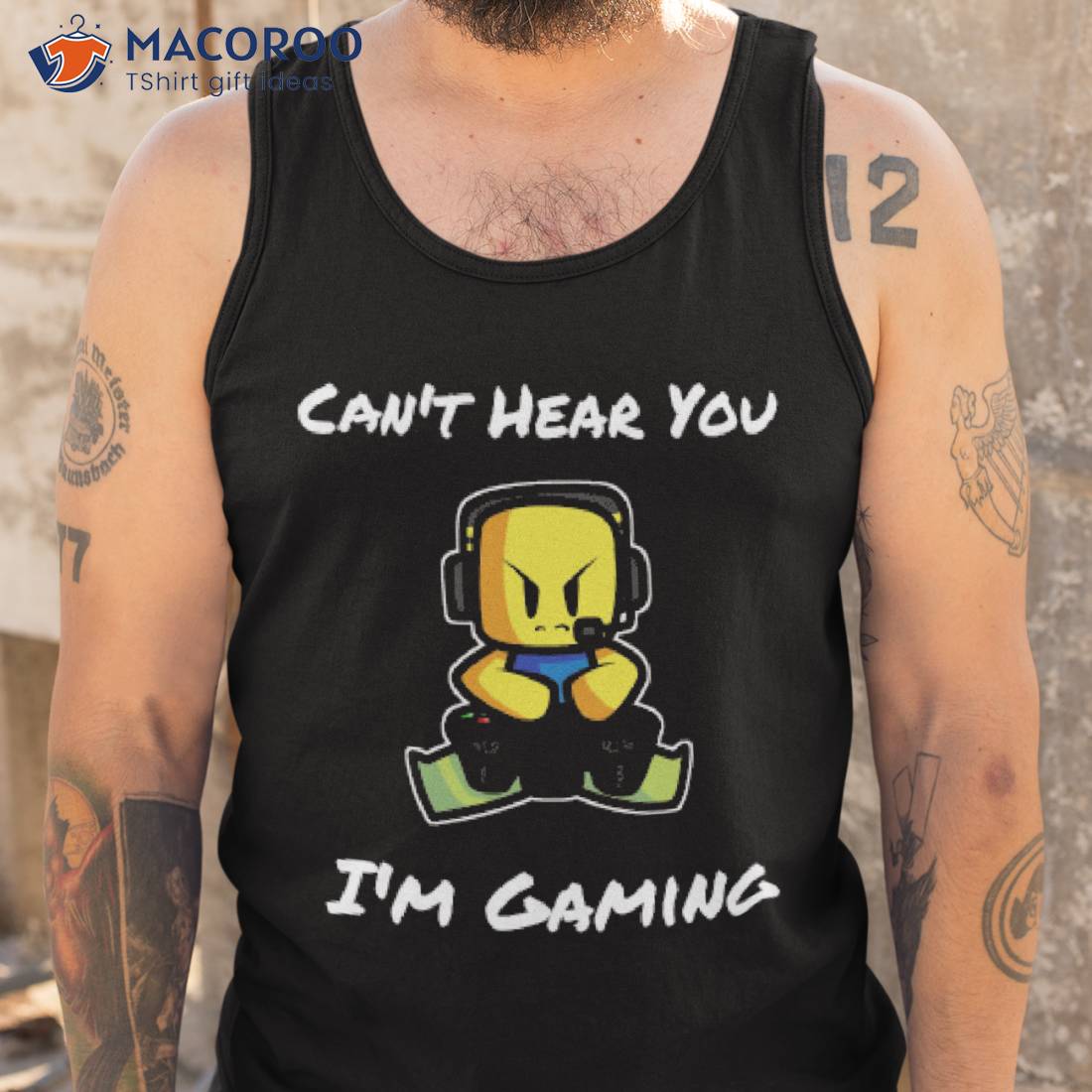 Roblox Noob Can't hear you I'm gaming T Shirt - Teeclover