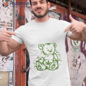 cannabis stoner bear smoking bear shirt tshirt 1