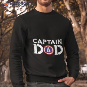 captain dad fathers shirt american flag unisex t shirt sweatshirt