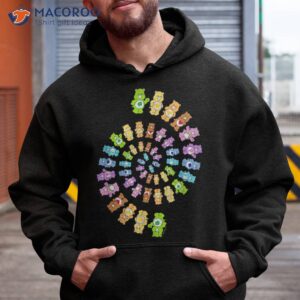 care bears rainbow group spiral shirt hoodie
