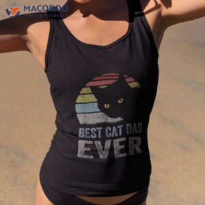 cat dad daddy best ever fathers day 80s style shirt tank top 2