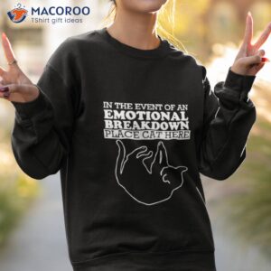 cat in the event of an emotional breakdown t shirt sweatshirt 2