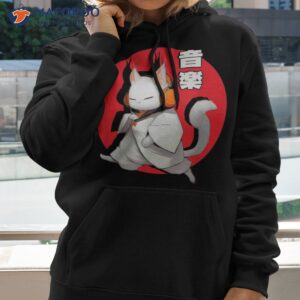 Cat Music Lovers: In Japanese Kanji Headphones Shirt