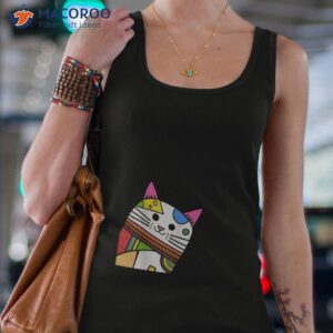 Cat Shirt Funny Curious Gift Cute Tops For Teens Boys