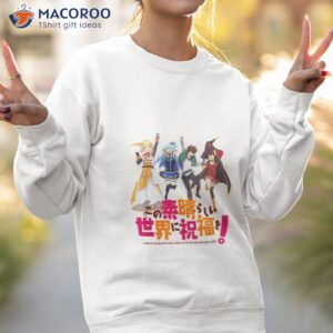 celebrating konosuba artwork shirt sweatshirt 2