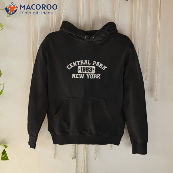 Central Park Nyc Athletic Style Distressed Vintage Shirt