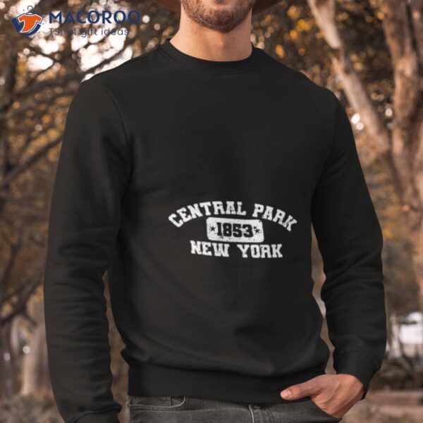 Central Park Nyc Athletic Style Distressed Vintage Shirt