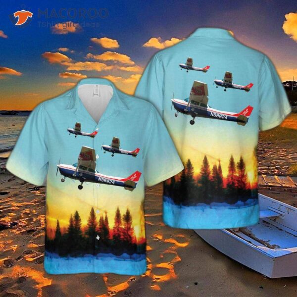 Cessna 172 Skyhawk Civil Air Patrol Hawaiian Shirt