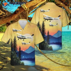 Cessna 206 Hawaiian-style Shirt