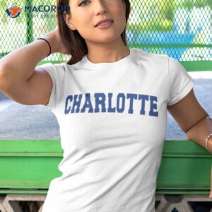 charlotte arch blue logo shirt tshirt 1