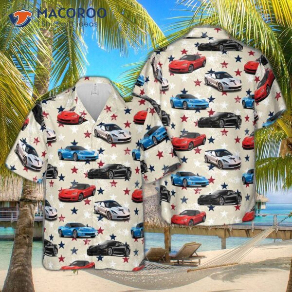 Chevrolet Corvette (c6), Fourth Of July Hawaiian Shirt