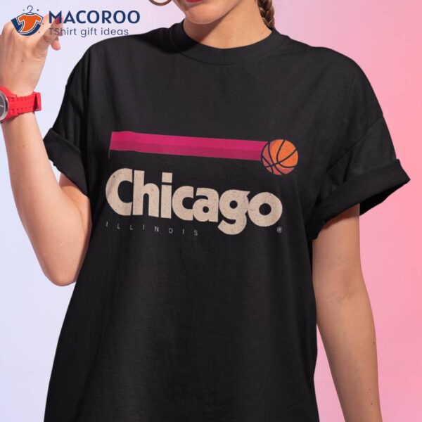 Chicago Basketball B-ball City Illinois Retro Shirt