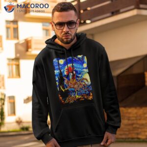 chicken starry night van gogh shirt hoodie 2