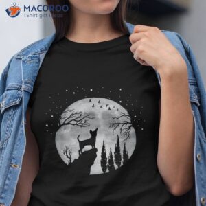 chihuahua dog full moon at night breed shirt tshirt