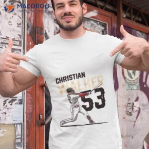 christian walker 53 slugging arizona diamondbacks baseball shirt tshirt 1