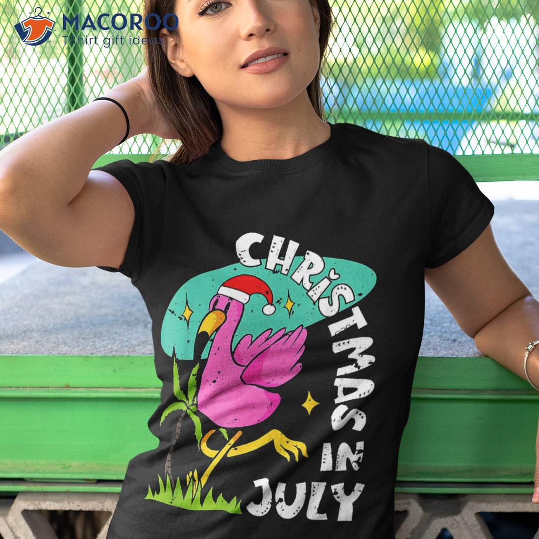 Christmas In July Flamingo Cute Beach Summer Shirt Christmas In July Flamingo Cute Beach Summer Shirt