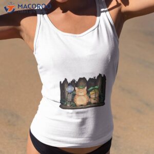 chubby cats retro ghibli anime illustration shirt tank top 2