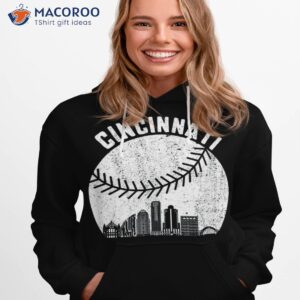cincinnati skyline baseball vintage oh shirt hoodie 1