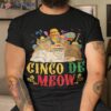 Cinco De Mayo Lets Fiesta Meow Cats Kitty Kitten Shirt