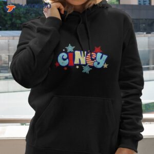 cincy star burst shirt hoodie