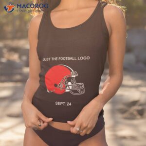 cleveland browns just the football logo tank top 1