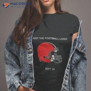 cleveland browns just the football logo tshirt 2