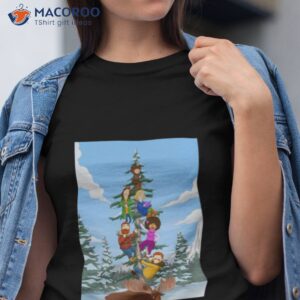 climbing on a pine tree the great north shirt tshirt