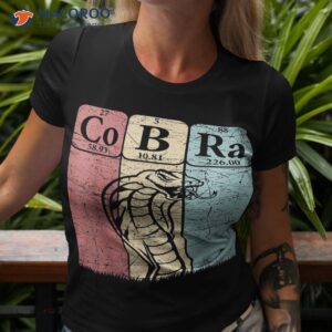 cobra periodic table elets herpetologist snake retro shirt tshirt 3