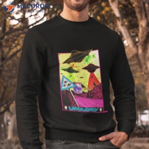 colored graphic alien ufology shirt sweatshirt