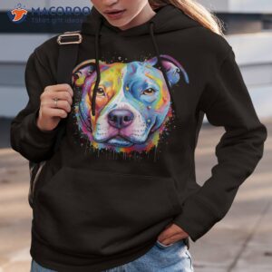 Colorful Baby Pit-bull Terrier Lover Dad Mom Funny Kidding Shirt