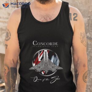 concorde retro vintage british french aircraft travel pilot shirt tank top