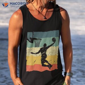 cool basketball art for vintage player shirt tank top