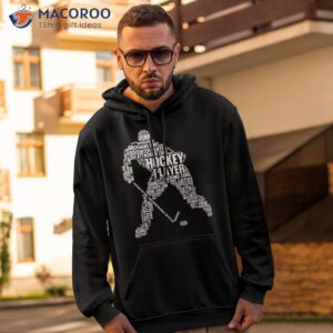 cool ice hockey art for boy girl player shirt hoodie 2