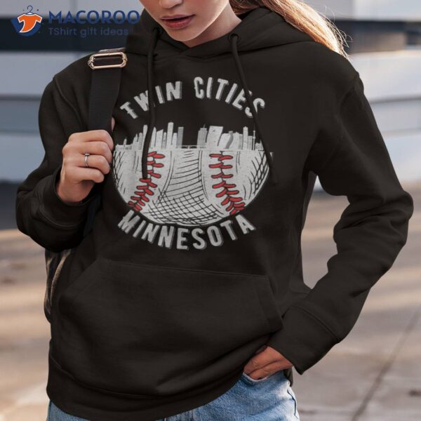 Cool Twin Cities Minnesota Mn Baseball Skyline St. Paul-mpls Shirt