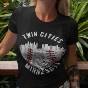 Cool Twin Cities Minnesota Mn Baseball Skyline St. Paul-mpls Shirt