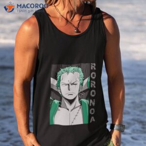 coolest man in one piece zoro roronoa vintage artwork shirt tank top
