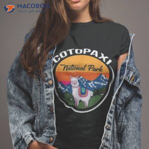 Cotopaxi Souvenir National Park Ecuador Llama Nature Hiking Shirt