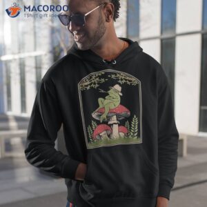 cottagecore aesthetic frog goblincore mushroom toad fungus shirt hoodie 1