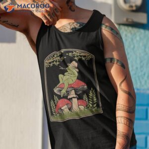 cottagecore aesthetic frog goblincore mushroom toad fungus shirt tank top 1