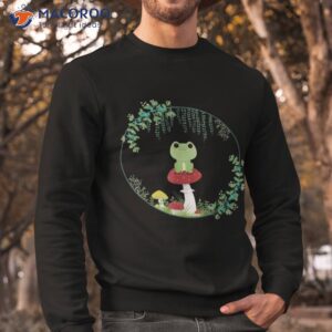 cottagecore aesthetic kawaii frog goblincore cute mushroom shirt sweatshirt
