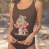 Cottagecore Aesthetic Mushroom Frog Goblincore Mycology Shirt