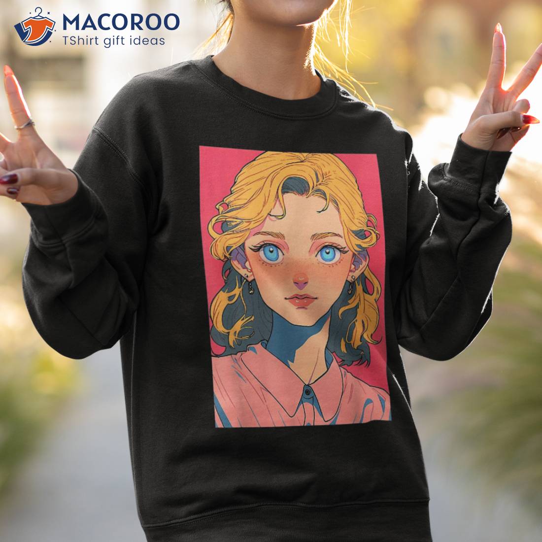 Cottagecore Anime Girl Farmcore Aesthetic Tradwife Waifu Shirt