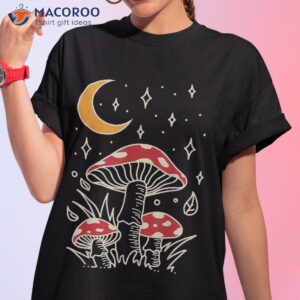 cottagecore mushroom moon witchy dark academia phases shirt tshirt 1